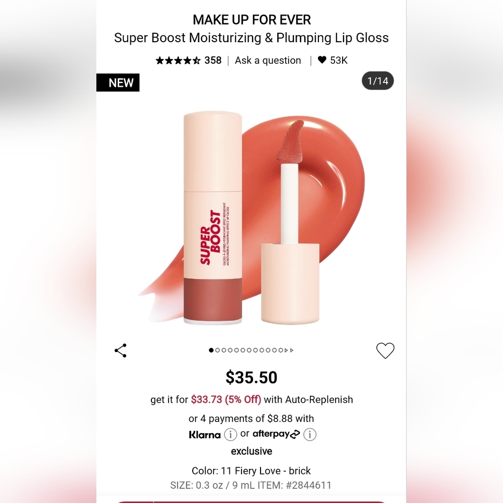 New Makeup Forever Gloss